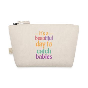 Babies Catching Its Day To Catch Babies Funny - Organic Pouch - nature - Front