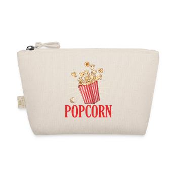 Popcorn Carnival Gift Idea Funny - Organic Pouch - nature - Front
