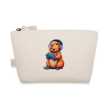 Capybara Gaming Adventure for Gamer Fans - Organic Pouch - nature - Front