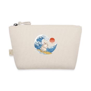 Capybara surfing the waves in summer - Organic Pouch - nature - Front