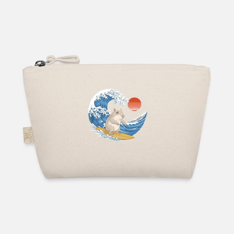 Capybara surfant sur les vagues en été Trousse biologique