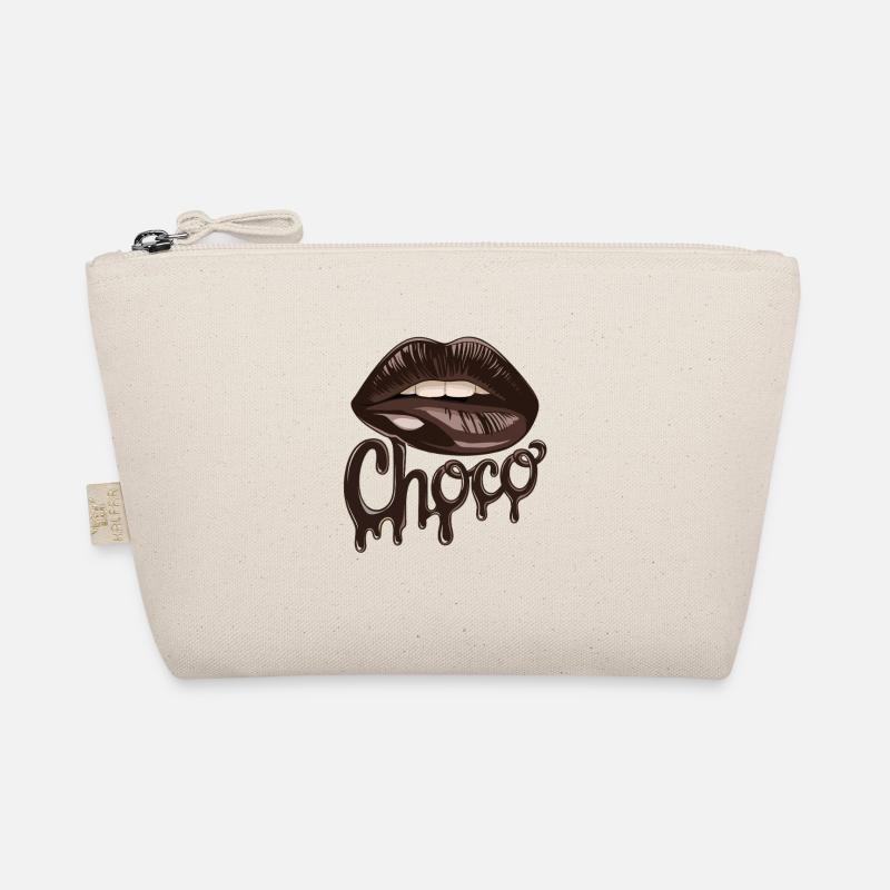 Chocolate Choco Lips Artwork for Organic Pouch