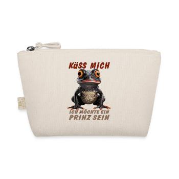 FROSCH KÜSS MICH MÖCHTE PRINZ SEIN - Bio-Täschchen - Natur - Vorne