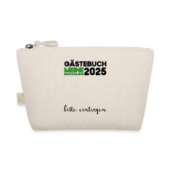 Guestbook School Enrollment 2025 Young Girls Schoolchild - Organic Pouch - nature - Front