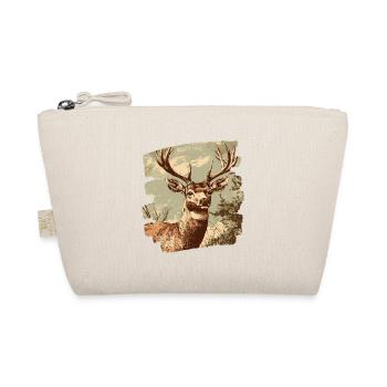 Deer with antlers - Organic Pouch - nature - Front