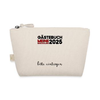 Guestbook School Enrollment 2025 Young Girls Schoolchild - Organic Pouch - nature - Front
