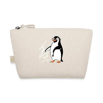 Oeuvre de calligraphie pingouin avec des lunettes - Trousse biologique - nature - Devant