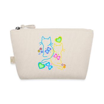 Printemps Chats Rétro Années 80 Années 90 Vintage Chats - Trousse biologique - nature - Devant