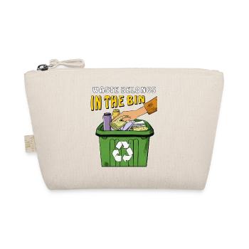 GARBAGE CAN WASTE BELONGS IN THE BIN - Organic Pouch - nature - Front