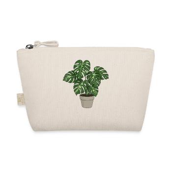 Bunte Monstera - Bio-Täschchen - Natur - Vorne