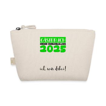 Guestbook School Enrollment 2025 Young Girls Schoolchild - Organic Pouch - nature - Front