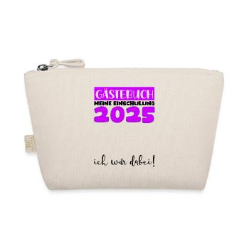 Guestbook School Enrollment 2025 Young Girls Schoolchild - Organic Pouch - nature - Front