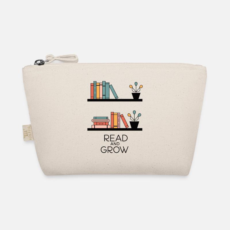 BÜCHERREGALE LESEN UND WACHSEN - Bio-Täschchen - Natur