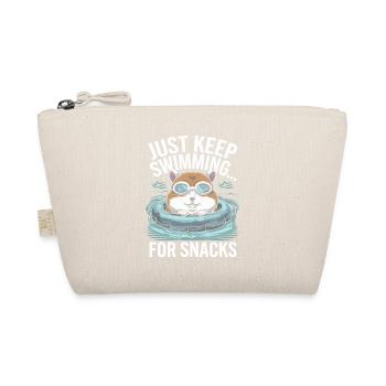 Hamster Swims for Snacks - Just Keep Swimming - Organic Pouch - nature - Front