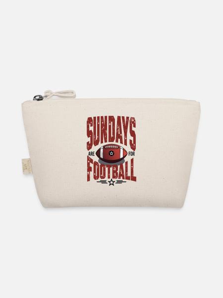 Sundays Are for Football American Football - Bio-Täschchen - Natur - Vorne