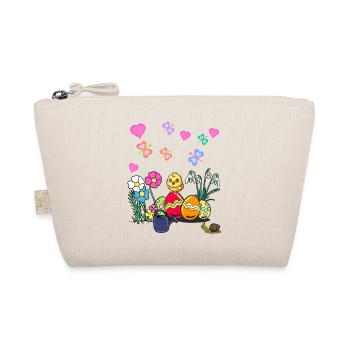 Easter Chick Easter Eggs Kids Child - Organic Pouch - nature - Front