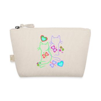 Cats, Cat, Easter, Spring, Retro, 80s, 90s, Child - Organic Pouch - nature - Front