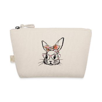Lapin de Pâques avec bandeau à motif floral Pâques - Trousse biologique - nature - Devant