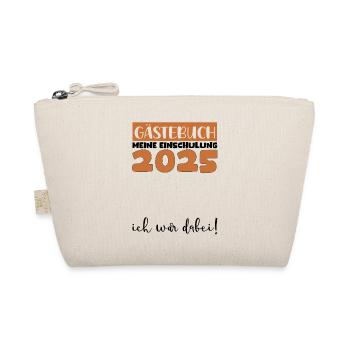 Guestbook School Enrollment 2025 Young Girls Schoolchild - Organic Pouch - nature - Front