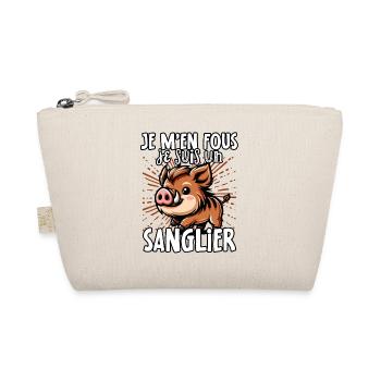 Je m’en fous je suis un sanglier - sweet - Trousse biologique - nature - Devant