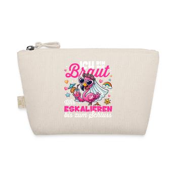 Braut T-Shirt JGA Frauen Junggesellenabschied - Bio-Täschchen - Natur - Vorne