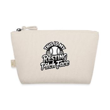 This is my resting Pitch Face Funny Baseball Pun - Organic Pouch - nature - Front