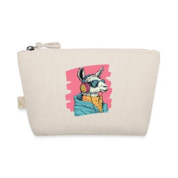 Llama Headphones - Organic Pouch - nature - Front