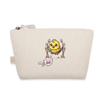 Chick Easter Kids Child Eggshell Baby Chicken - Organic Pouch - nature - Front