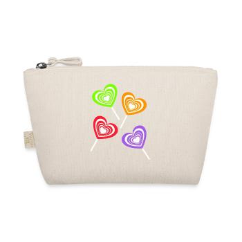 Lollie Lollies Kids Child Retro Vintage 80s 90s - Organic Pouch - nature - Front