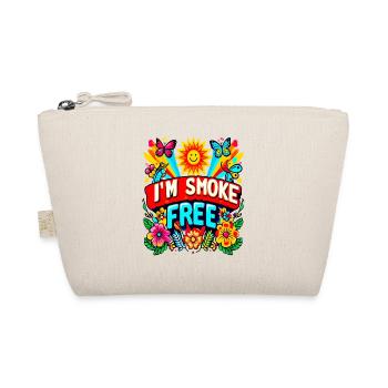Rauchfrei I'm Smoke Free Bunte Motivation - Bio-Täschchen - Natur - Vorne