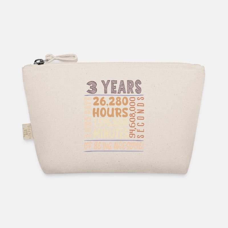 3 years old! Birthday gift for 3rd birthday Organic Pouch