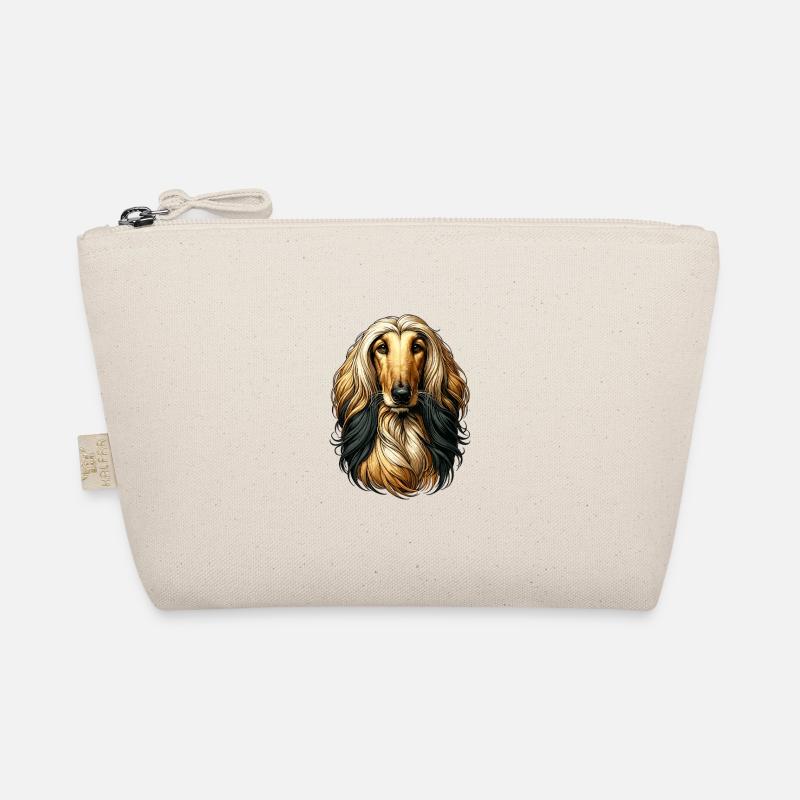 Dog Face - Afghan Hound Organic Pouch