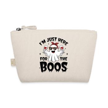 I'm Just Here for the Boo's Funny Ghost Party - Organic Pouch - nature - Front