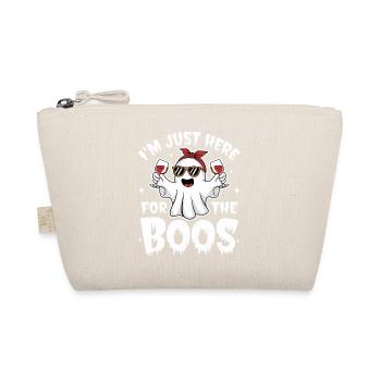 I'm Just Here for the Boo's Funny Ghost Party - Organic Pouch - nature - Front