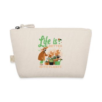 Plant Lover Gardening Life Is - Bio-Täschchen - Natur - Vorne