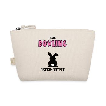 Bowling Oster Outfit Ostergeschenk Bowler - Bio-Täschchen - Natur - Vorne