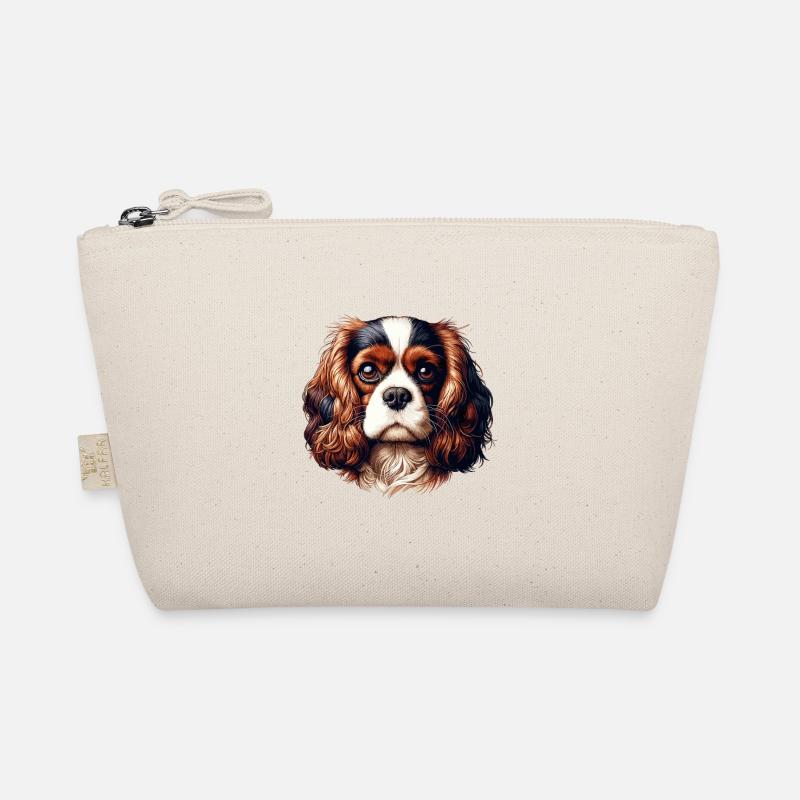 Dog Face - Cavalier King Charles Spaniel Organic Pouch
