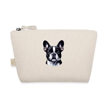 Dog Face - French Bulldog - Organic Pouch - nature - Front