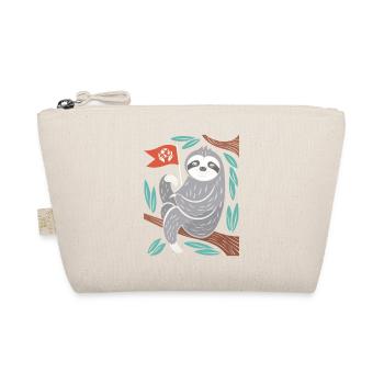 Paresseux écologiste avec drapeau de terre - Trousse biologique - nature - Devant