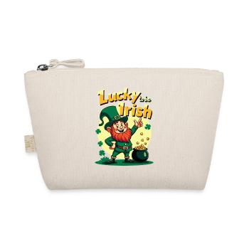 Lucky to be Irish – St. Patrick's Day Leprechaun - Organic Pouch - nature - Front