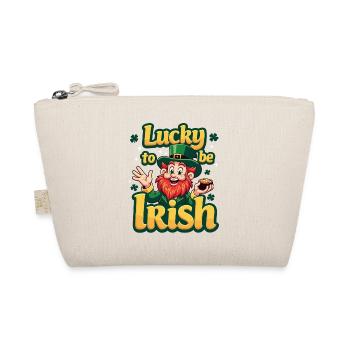 Lucky to be Irish – St. Patrick's Day Leprechaun - Organic Pouch - nature - Front