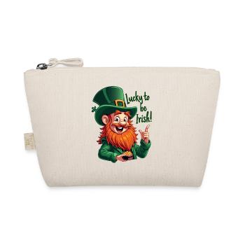 Lucky to be Irish – St. Patrick's Day Leprechaun - Organic Pouch - nature - Front