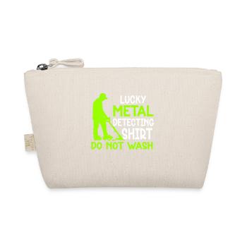 Metal Detector Shirt for Men Lucky Metal Detecting - Organic Pouch - nature - Front