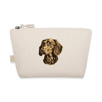 Dachshund Dog Portrait Dachshund - Organic Pouch - nature - Front