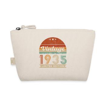 1935 Vintage Retro 90 Year Birthday Gift - Organic Pouch - nature - Front