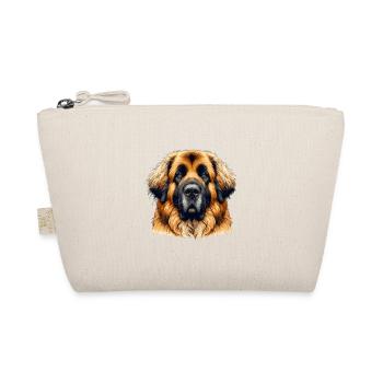 Dog Face - Leonberger - Organic Pouch - nature - Front