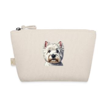 Hundegesicht - West Highland Terrier - Bio-Täschchen - Natur - Vorne