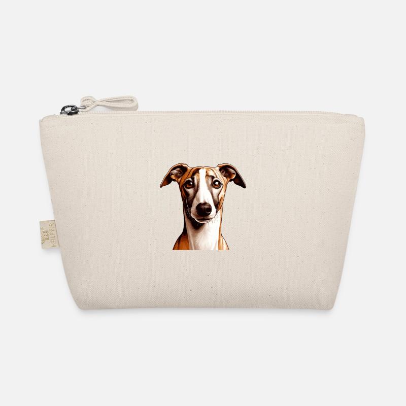 Dog Face - Whippet Organic Pouch