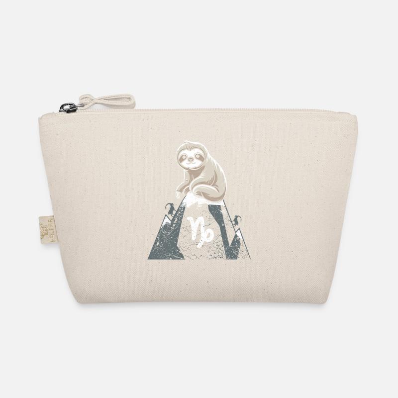 Cozy Capricorn Sloth on Mountain Organic Pouch