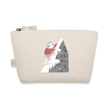 Capricorn zodiac sloth climbs the mountain - Organic Pouch - nature - Front